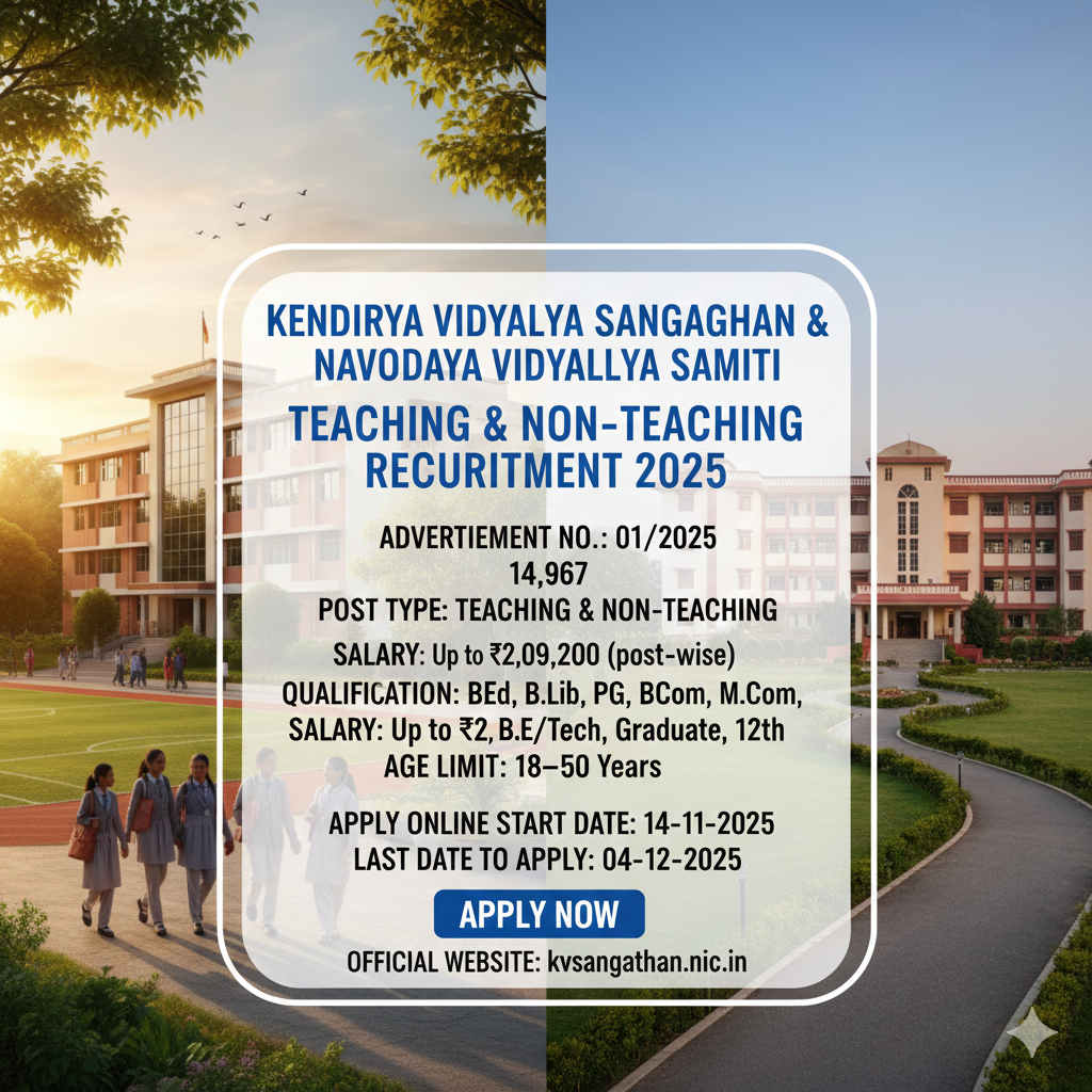 KVS & NVS Recruitment