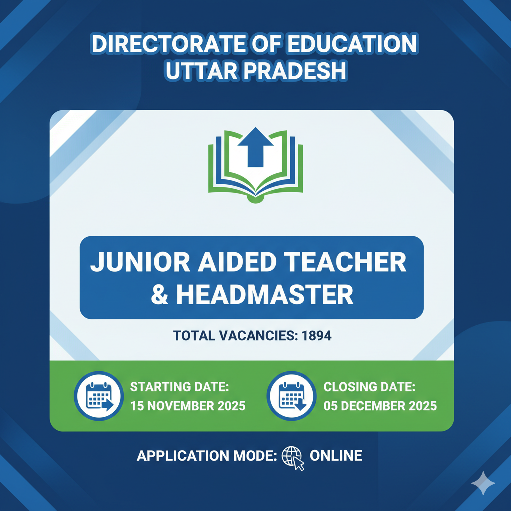 UP Junior Aided Teacher