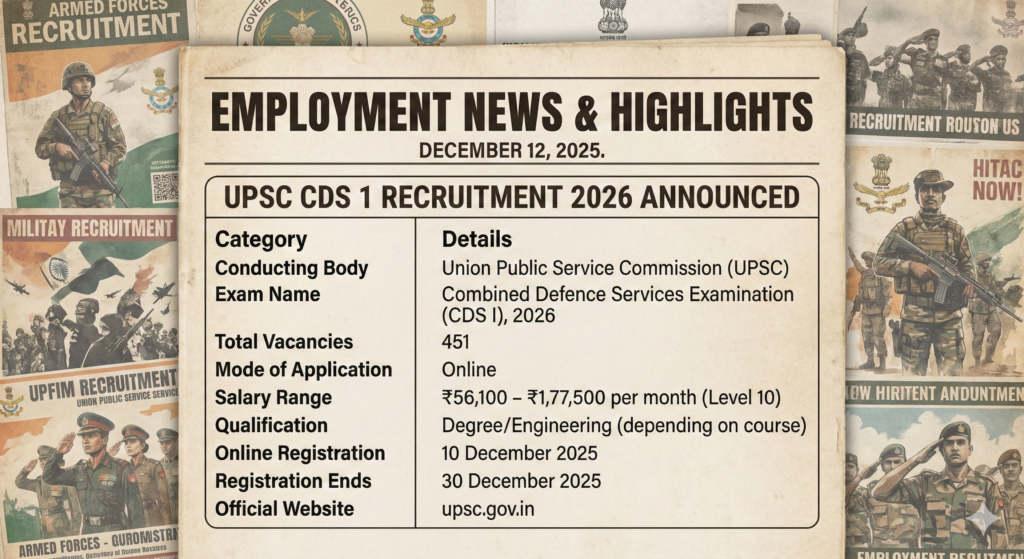 UPSC CDS 1