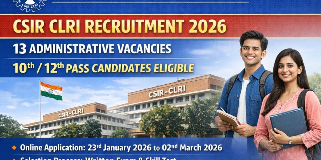 CSIR CLRI Recruitment