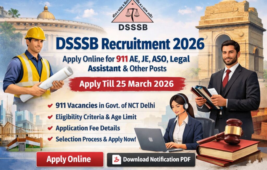 DSSSB Recruitment 2026
