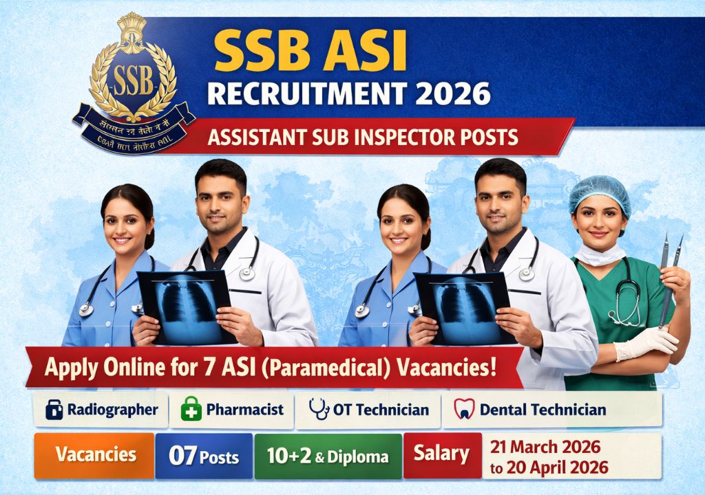 SSB ASI Recruitment