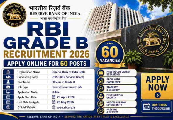 RBI Grade B Recruitment 2026